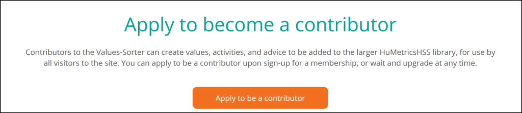 Apply to be a contributor